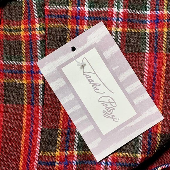 TASHA POLIZZI Sussex Plaid Tie Coat - Picture 11 of 11